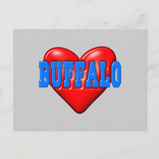 Carte Postale I LoveBuffalo (Devant)