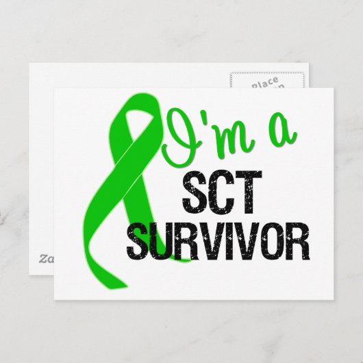 Carte Postale I m a Stem Cell Transplant Survivor (SCT) (Devant / Derrière)
