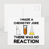 Carte Postale I Made A Chemistry Joke (Devant / Derrière)