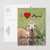 Carte Postale I ♥ Mona ! (Devant / Derrière)
