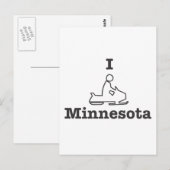 Carte Postale I Motoneige Minnesota (Devant / Derrière)