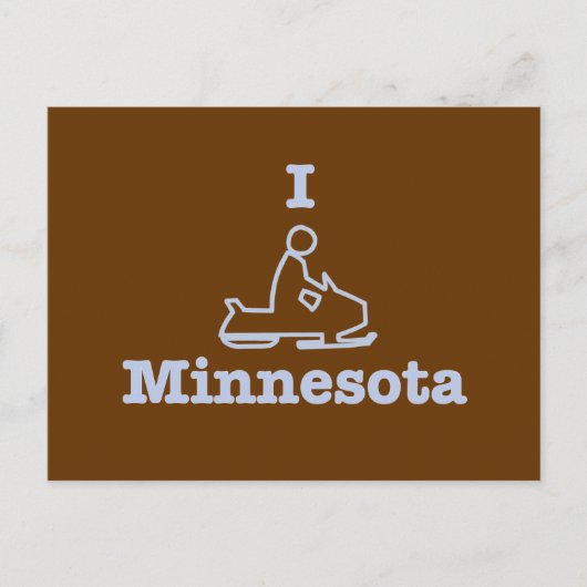 Carte Postale I Motoneige Minnesota (Devant)