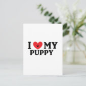 Carte Postale I ♥ My Puppy (Debout devant)