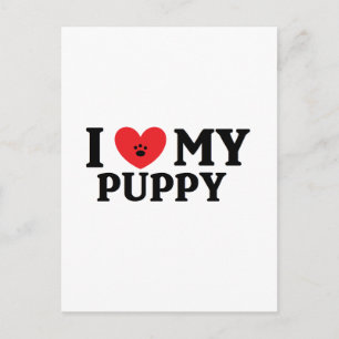 Carte Postale I ♥ My Puppy