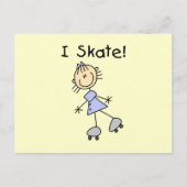 Carte Postale I Patinage - Patinage à rouleaux pour filles (Devant)