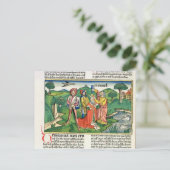 Carte Postale I Samuel 10 Le couronnement et l'annotation de Saü (Debout devant)