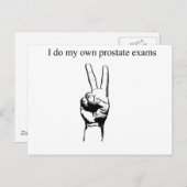 Carte Postale I so my own prostate exams (Devant / Derrière)