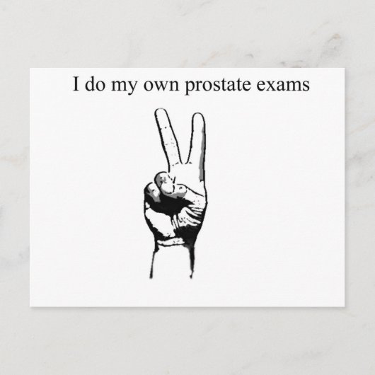 Carte Postale I so my own prostate exams (Devant)