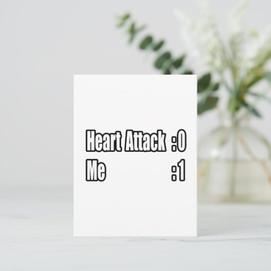 Carte Postale I Survived a Heart Attack (Scoreboard) (Debout devant)