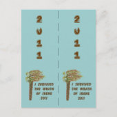 Carte Postale I Survived Irene Bookmarkers (Devant)