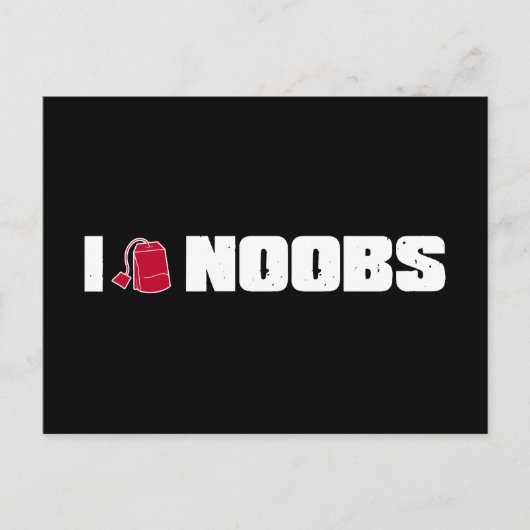 Carte Postale I (teabag) noobs (Devant)