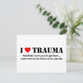 Carte Postale I ♥ Trauma (Debout devant)