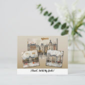 Carte Postale I Travel... With My Books! (Debout devant)