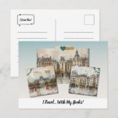 Carte Postale I Travel... With My Books! (Devant / Derrière)