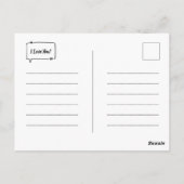 Carte Postale I Travel... With My Books! (Dos)