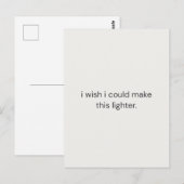 Carte Postale I Wish I Could Make It Lighter – Gentle Support  (Devant / Derrière)