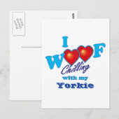 Carte Postale I Woof Yorkie (Devant / Derrière)