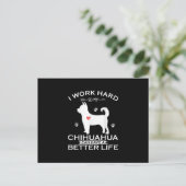 Carte Postale I Work Hard So (Debout devant)