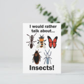 Carte Postale I Would Rather Talk About Insects Entomologists (Debout devant)
