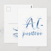Carte Postale IA-Positive Text Art (Devant / Derrière)