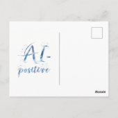 Carte Postale IA-Positive Text Art (Dos)