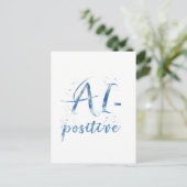Carte Postale IA-Positive Text Art (Debout devant)