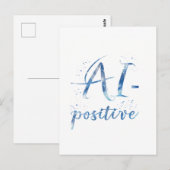 Carte Postale IA-Positive Text Art (Devant / Derrière)