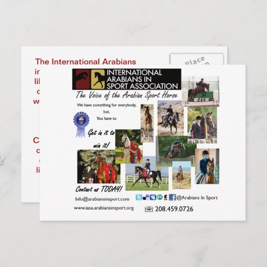 Carte postale IASA (Devant / Derrière)