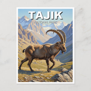 Carte Postale Ibex dans le Parc National du Tadjikistan Voyage