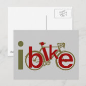 Carte Postale ibike ~ vélo d'amour (Devant / Derrière)