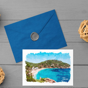 Carte Postale Ibiza Espagne Plage Paysage Voyage