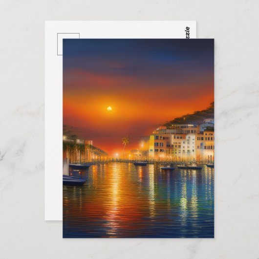 Carte Postale Ibiza est une petite île en Méditerranée (Devant / Derrière)