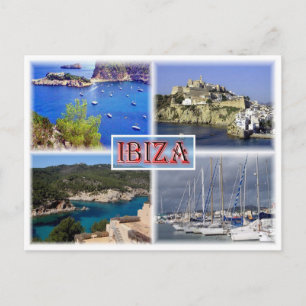 Carte Postale Ibiza et San Miquel - Old Town - Santa Eularia -