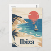 Carte Postale Ibiza vintage (Devant / Derrière)