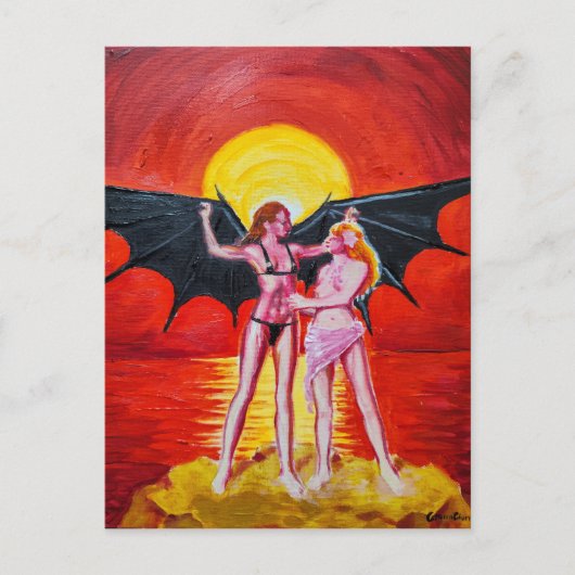 Carte Postale Icarus féminin (Devant)