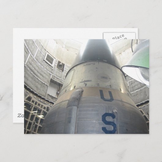 Carte Postale ICBM Nucléaire (Devant / Derrière)