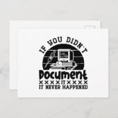 Carte Postale ICD Coding Medical Coder If You Didn't Document (Devant / Derrière)
