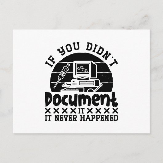 Carte Postale ICD Coding Medical Coder If You Didn't Document (Devant)