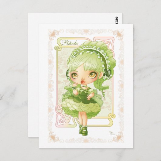 Carte Postale Ice Cream Lolita Pistache (Devant / Derrière)