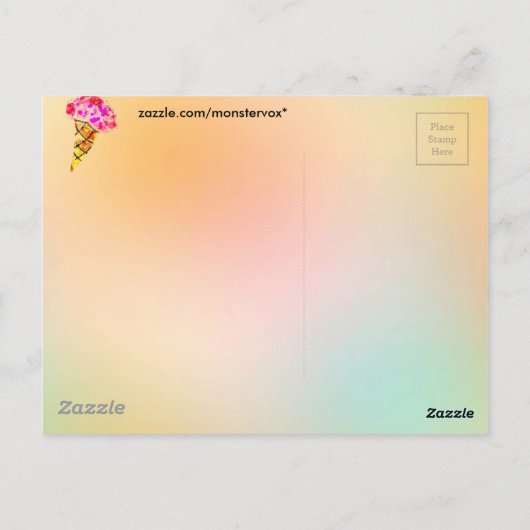 Carte postale Ice Cree Cone (Dos)