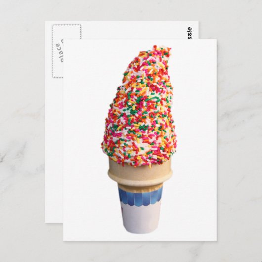 Carte postale Ice Cree Cone (Devant / Derrière)