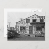 Carte Postale Ice House and Store, 1937 (Devant / Derrière)