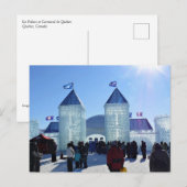 Carte Postale Ice Palace at Carnaval de Québec, Canada (Devant / Derrière)