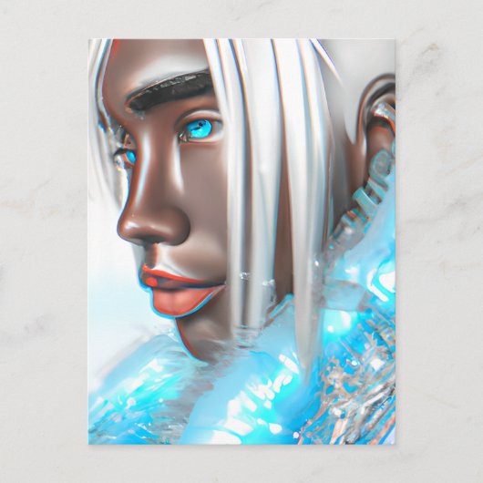 Carte Postale Ice Prince Melanin Black Boy Magic Bruh Winter Bro (Devant)