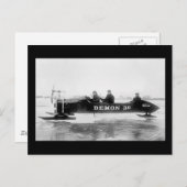 Carte Postale Ice Racing, Duluth, années 1910 (Devant / Derrière)