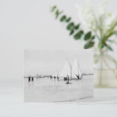 Carte Postale Ice Yachting Sur Le Lac St. Clair (Debout devant)