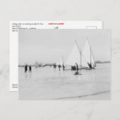 Carte Postale Ice Yachting Sur Le Lac St. Clair (Devant / Derrière)