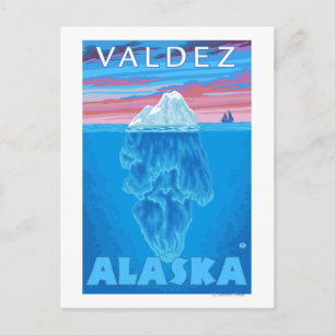 Carte Postale Iceberg Cross-Section - Valdez, Alaska