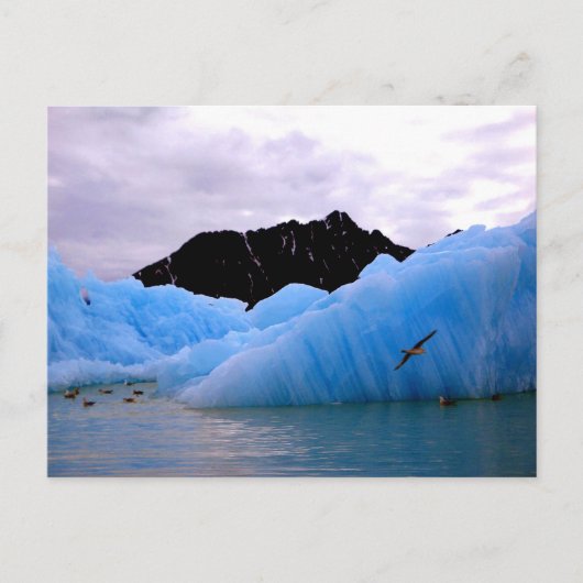 Carte Postale Iceberg de glace bleu (Devant)
