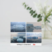 Carte Postale Icebergs au Groenland (Debout devant)